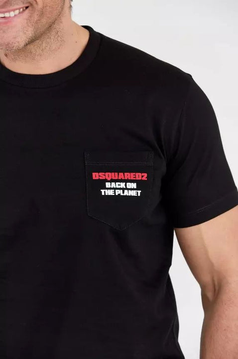 Dsquared² Black Cotton T-Shirt