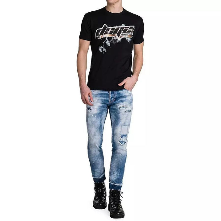 Dsquared² Black Cotton T-Shirt