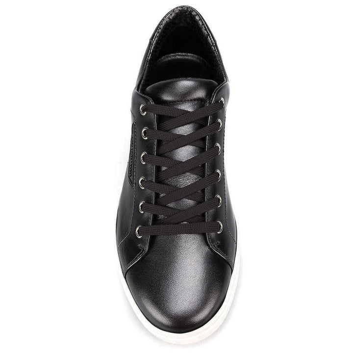Dolce & Gabbana Black Leather Di Calfskin Sneaker