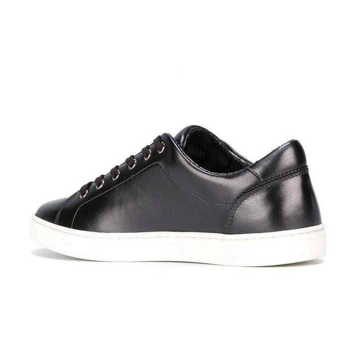 Dolce & Gabbana Black Leather Di Calfskin Sneaker