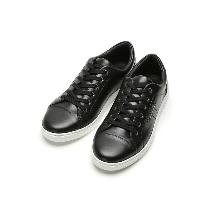 Dolce & Gabbana Black Leather Di Calfskin Sneaker