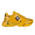 Dolce & Gabbana Yellow Leather Di Calfskin Sneaker