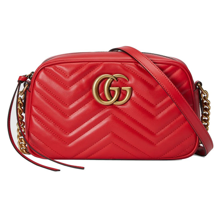 Gucci Red Leather Crossbody Bag