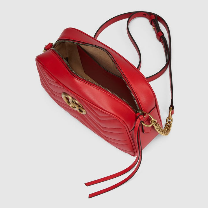 Gucci Red Leather Crossbody Bag