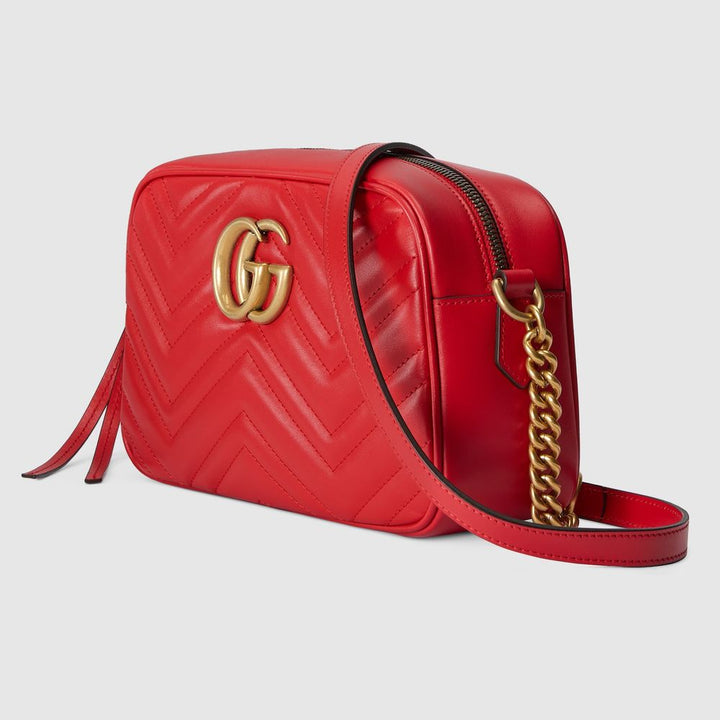 Gucci Red Leather Crossbody Bag