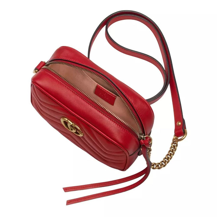 Gucci Red Leather Crossbody Bag