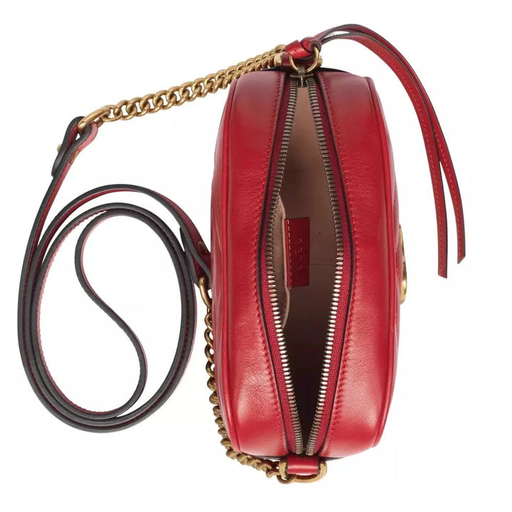 Gucci Red Leather Crossbody Bag