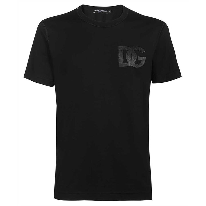 Dolce & Gabbana Black Cotton T-Shirt
