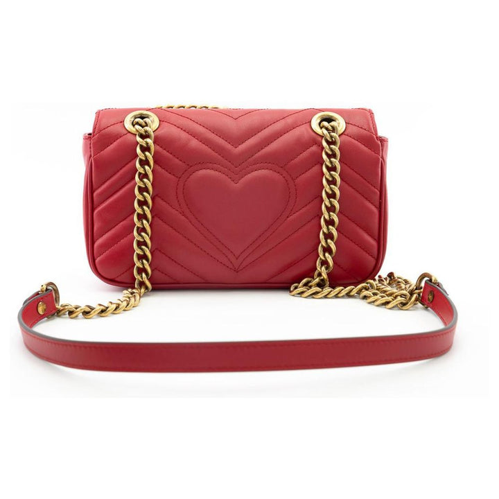 Gucci Red Leather Crossbody Bag