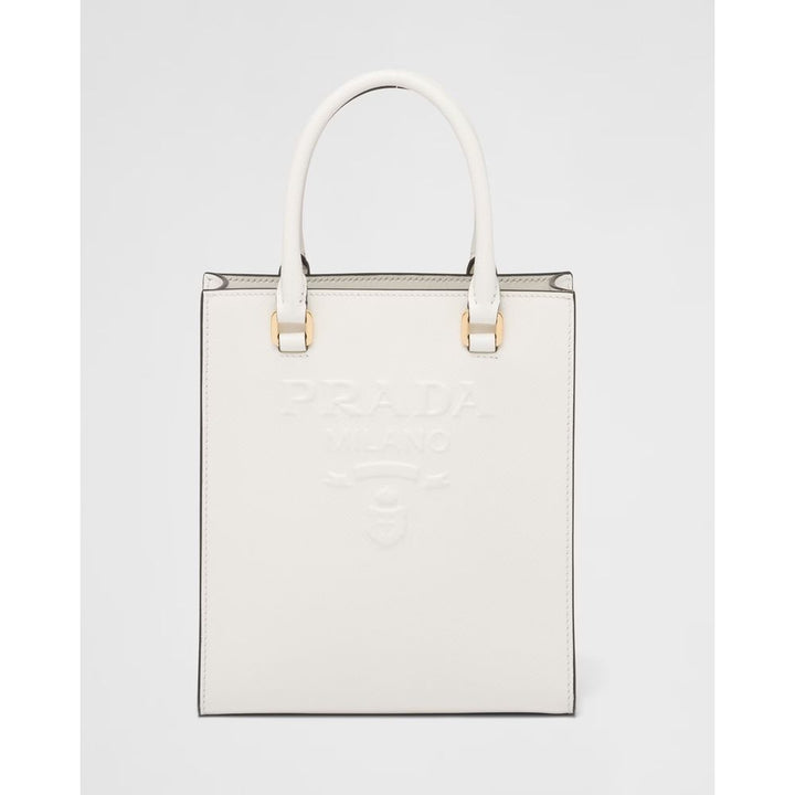 Prada White Leather Crossbody Bag