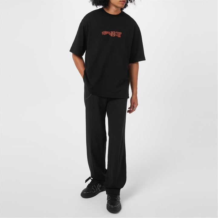 Off-White Black Cotton T-Shirt