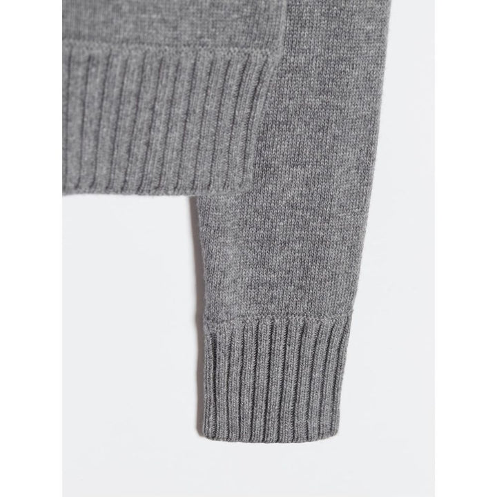 Off-White Gray Wool Sweater