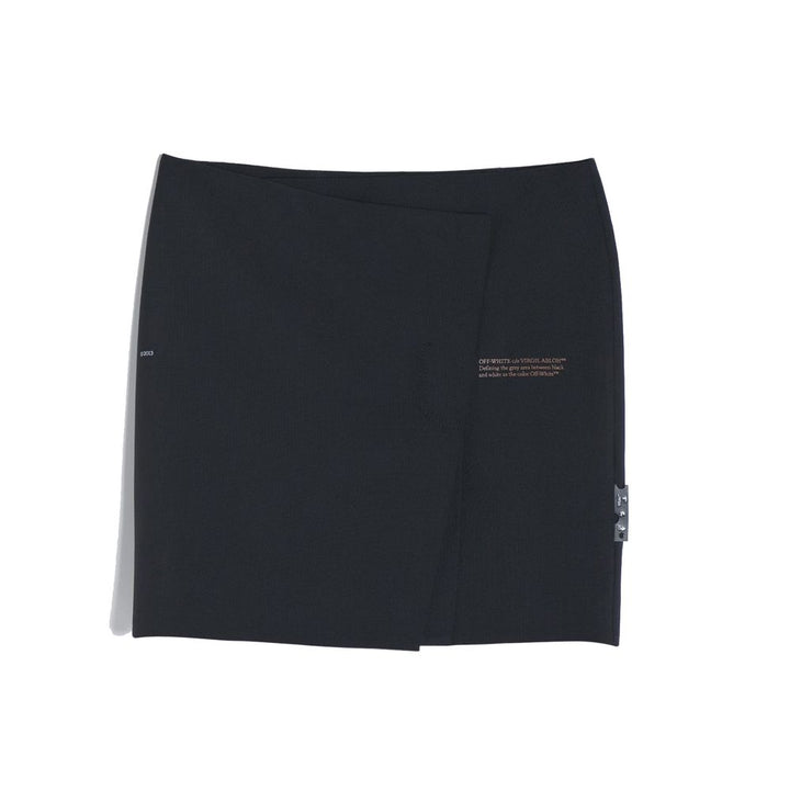 Off-White Black Polyester Skirt