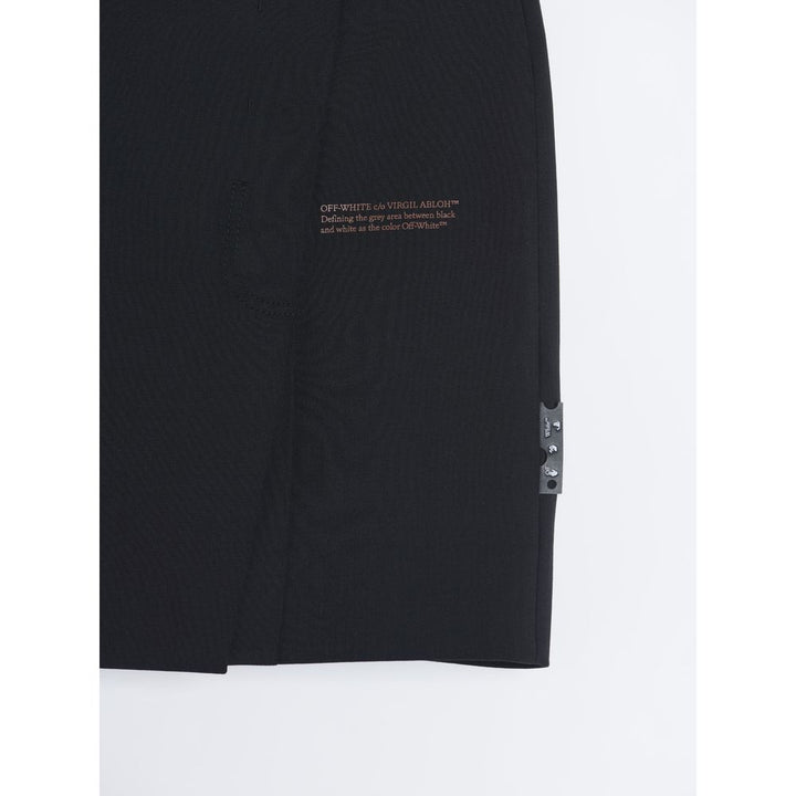 Off-White Black Polyester Skirt