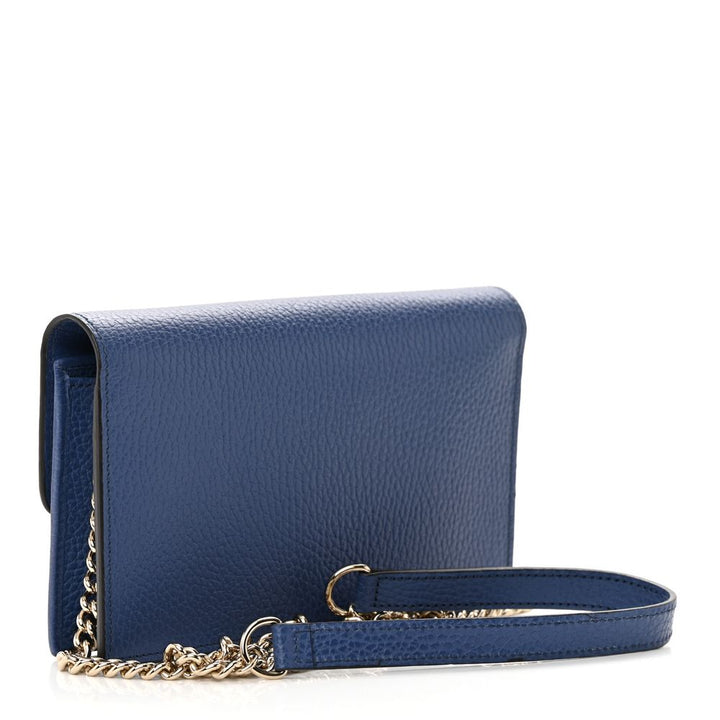 Gucci Blue Leather Crossbody Bag