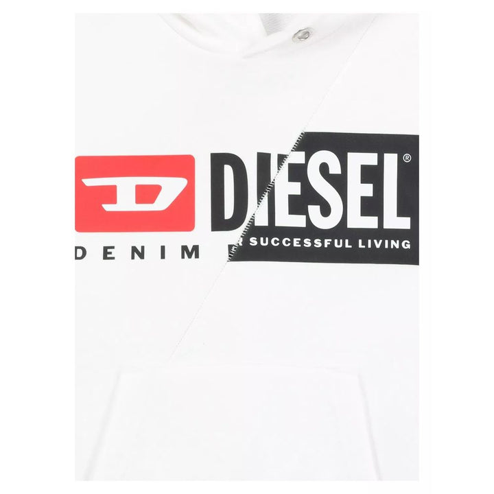 Diesel White Cotton Sweater