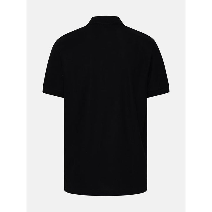 Burberry Black Cotton Polo Shirt