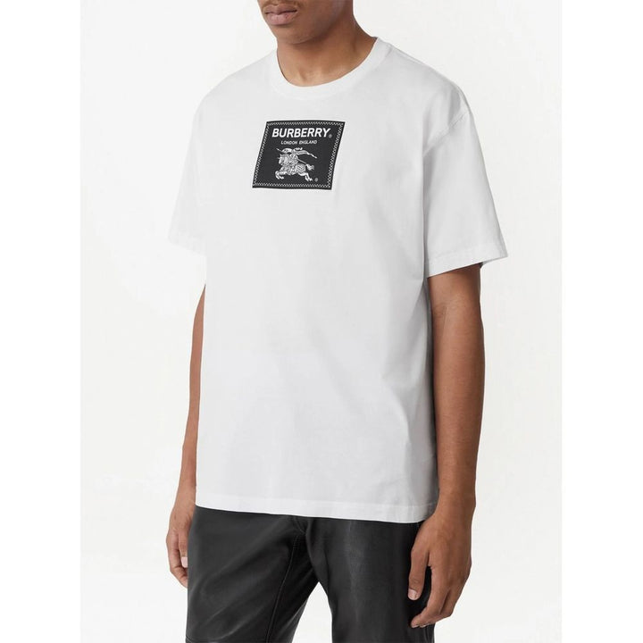 Burberry White Cotton T-Shirt