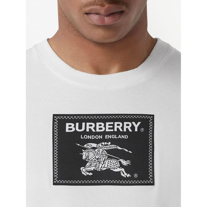 Burberry White Cotton T-Shirt