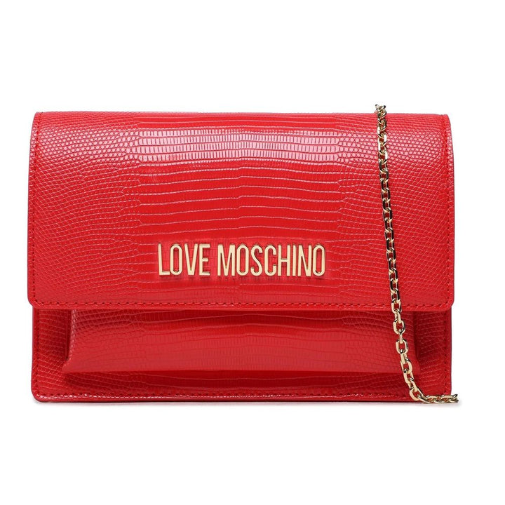 Love Moschino Red Artificial Leather Crossbody Bag