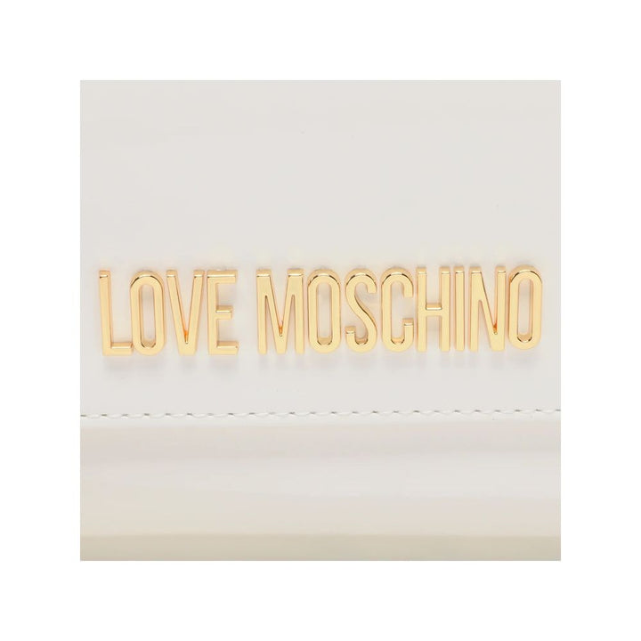 Love Moschino White Artificial Leather Crossbody Bag