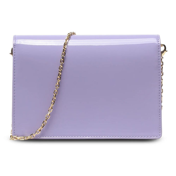 Love Moschino Purple Artificial Leather Crossbody Bag