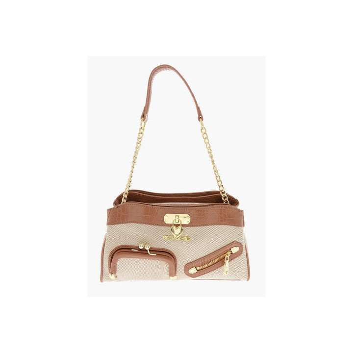 Love Moschino Brown Artificial Leather Crossbody Bag