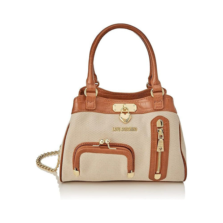 Love Moschino Brown Artificial Leather Crossbody Bag