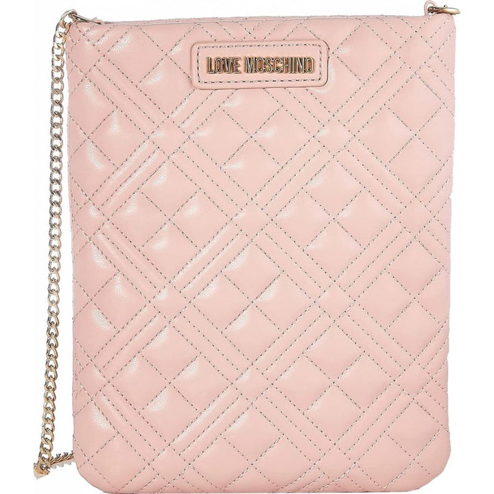 Love Moschino Pink Artificial Leather Crossbody Bag