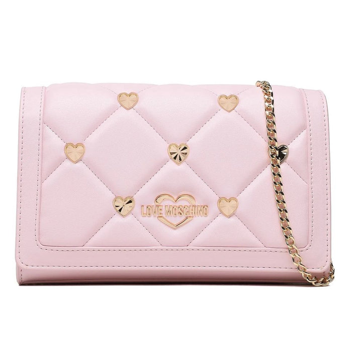 Love Moschino Pink Artificial Leather Crossbody Bag