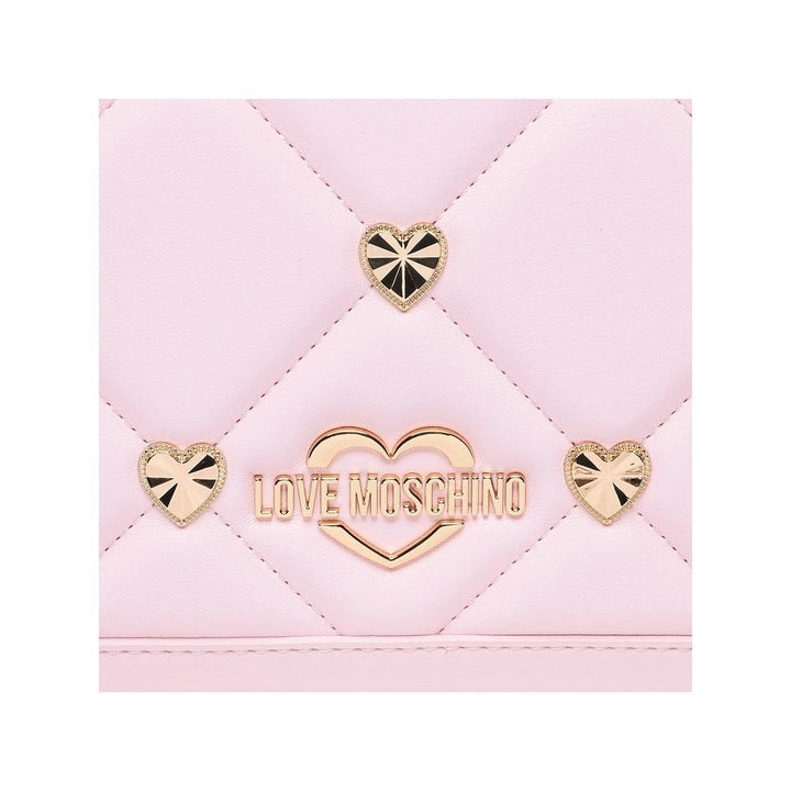 Love Moschino Pink Artificial Leather Crossbody Bag