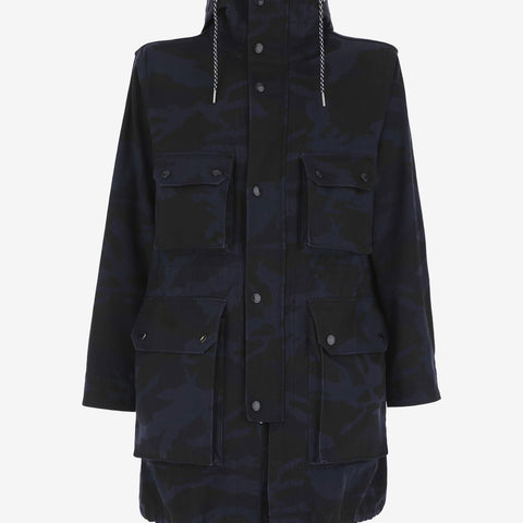 Armani Exchange Blue Cotton Jacket