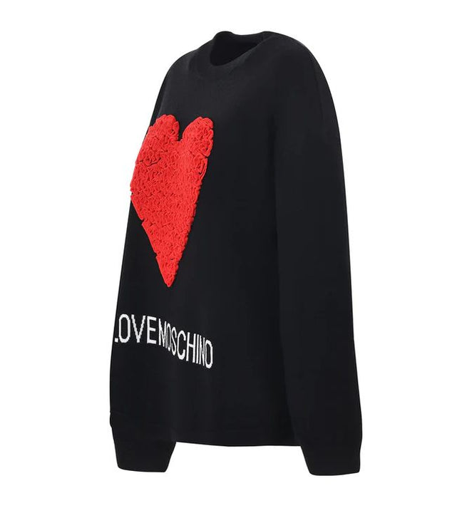 Love Moschino Black Acrylic Sweater