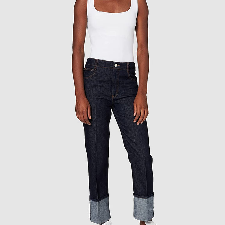 Love Moschino Blue Cotton Jeans & Pant