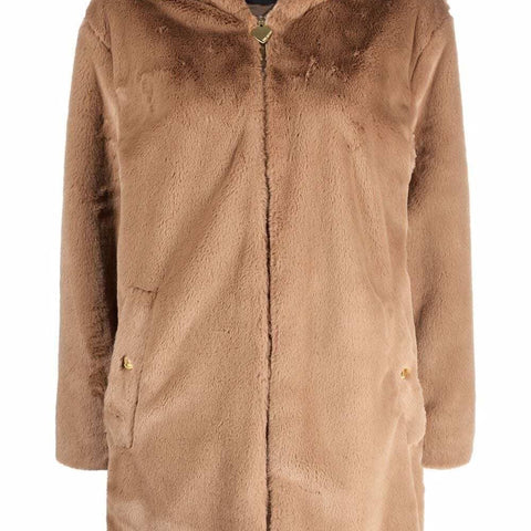 Love Moschino Beige Polyester Jackets & Coat