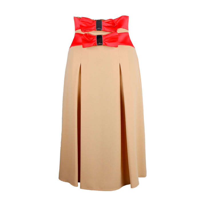 Elisabetta Franchi Beige Polyester Skirt