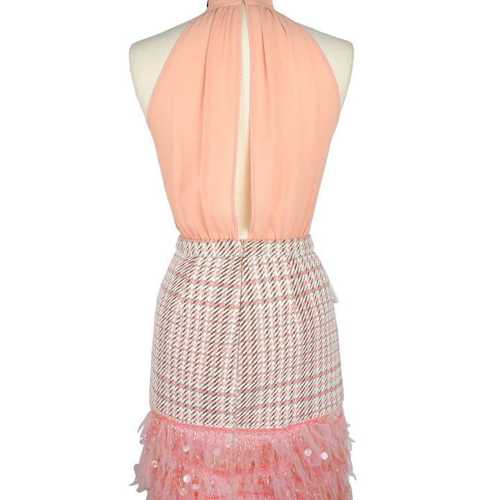 Elisabetta Franchi Pink Polyester E Cotton Dress