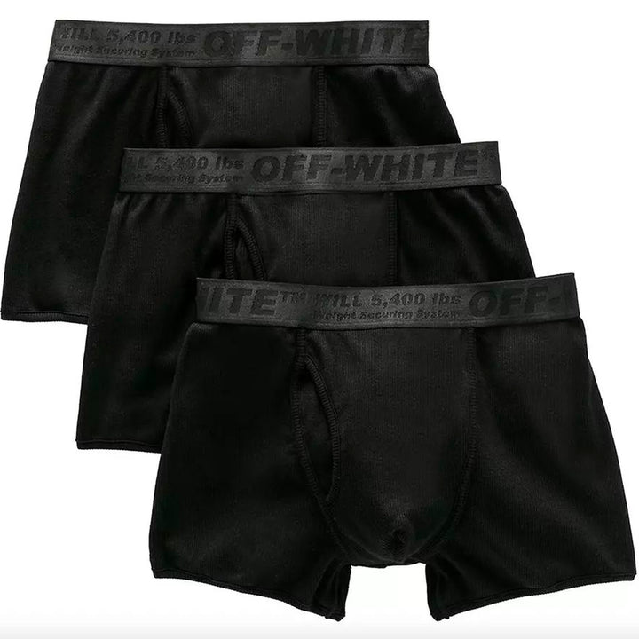 Off-White Black Cotton Underwear