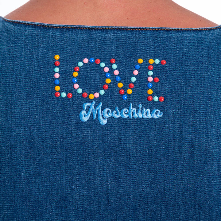 Love Moschino Blue Cotton Dress