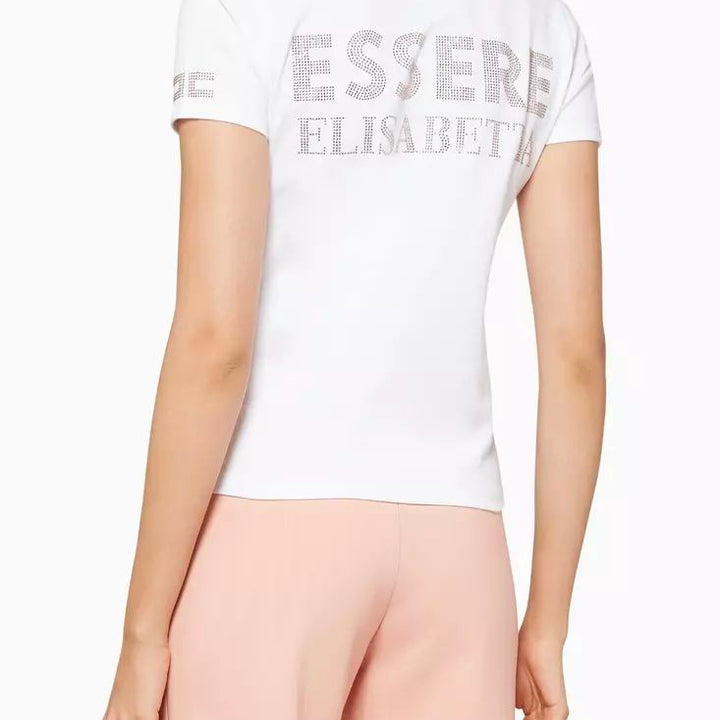 Elisabetta Franchi White Cotton Tops & T-Shirt