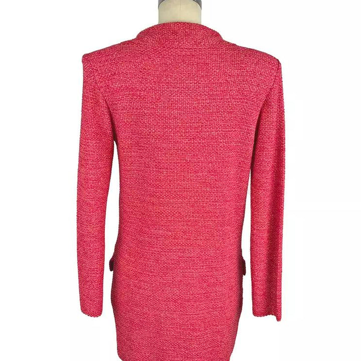 Elisabetta Franchi Fuchsia Viscose Jackets & Coat