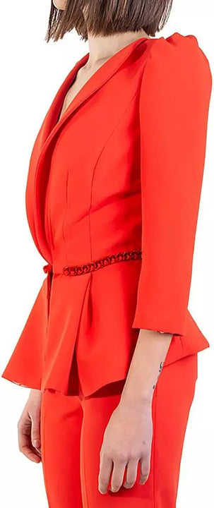 Elisabetta Franchi Red Polyester Suits & Blazer