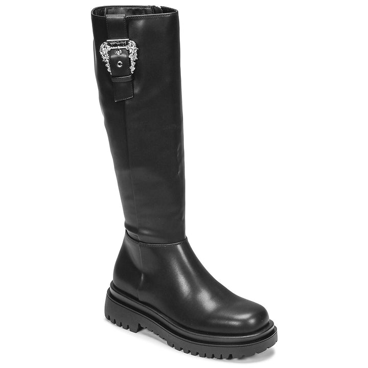 Versace Jeans Black Polyethylene Boot