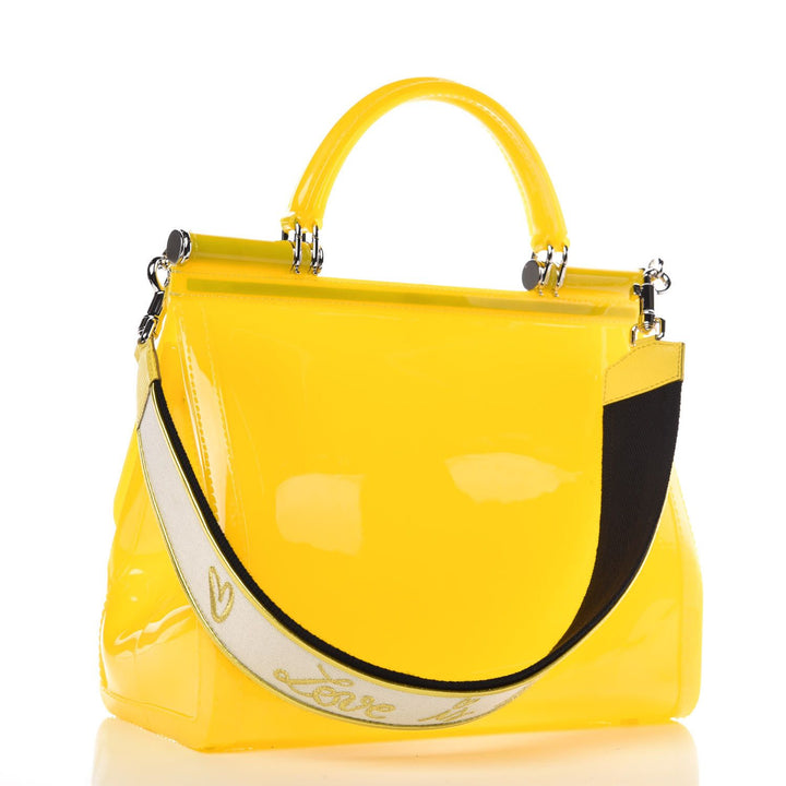 Dolce & Gabbana Yellow Pvc Crossbody Bag