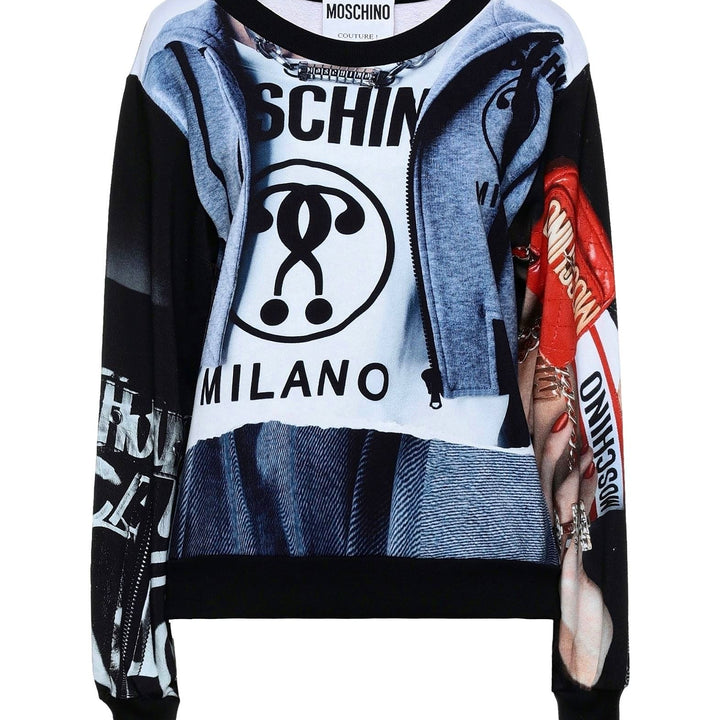 Moschino Couture Multicolor Cotton Sweater