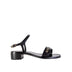 Salvatore Ferragamo Black Leather Tremiti Sandals