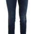 Versace Jeans Blue Wash Cotton Stretch Slim Denim  Jeans Pant