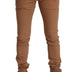 Dolce & Gabbana Beige Cotton Blend Slim Fit Trouser Skinny Pants