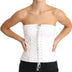 Dolce & Gabbana White PALERMO Bustier Cotton Top Corset