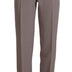 Armani Brown High Waist Silk Tapered Long Pants